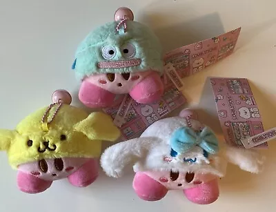 Sanrio Characters Hangyodon Mix Friend   Kirby Plush Key Chain Set • $18