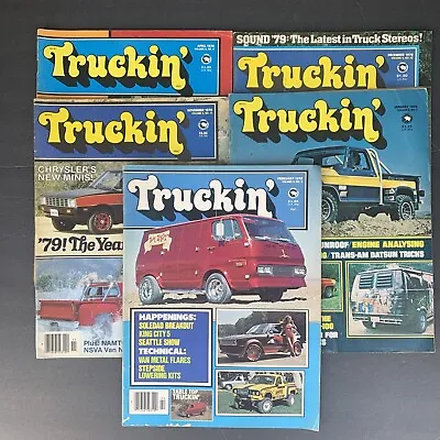 Lot Of 5 * Truckin' Magazine * 1978 Vans Trucks * Jan Feb April Nov Dec #TRKN-1 • $29.99