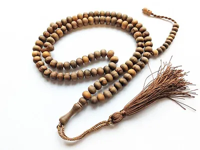 99 Olive Wood Prayer Beads Tesbih Muslim Tasbih Islam Dhikr Zikir Dua Subha 632 • £18