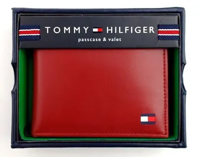 Tommy Hilfiger Men's Premium Leather Credit Card ID Wallet Passcase 31TL22X046 • $27.29