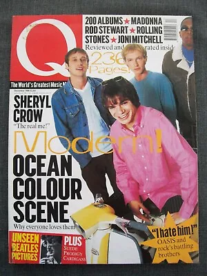 Q Music Magazine #123 December 1996 Ocean Colour Scene/Sheryl Crow/Joni (New) • $15
