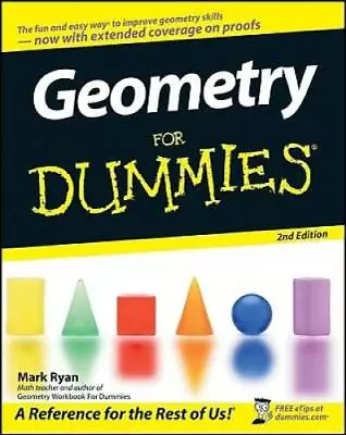 Geometry For Dummies - Paperback By Ryan Mark - ACCEPTABLE • $4.50