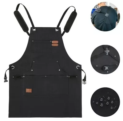 WHITEDUCK Heavy Duty Waxed Thick Canvas Apron 24oz Multi-Functional Work Apron • $20.30