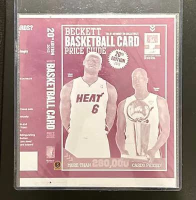 2013 Beckett Basketball LeBron James NBA Finals Champions MVP Printing Plate 1/1 • $850