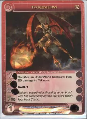 (CDP-052-4S-100) Takinom (Speed 100) (SR) Chaotic Premium Pack Foil Card • $1.20