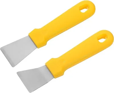 £6.20 • Buy 2 Pieces Cleaning Scraper For Ovens, Stoves, Induction Hob, Stainless Steel Mult