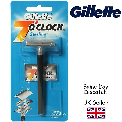 Gillette Double Edge Safety Traditional Shave Razor Double Edge Handle • £4.99