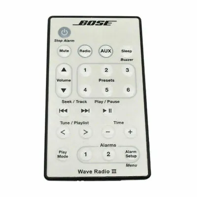 $11 • Buy Bose Wave Radio III Remote Control White SEA