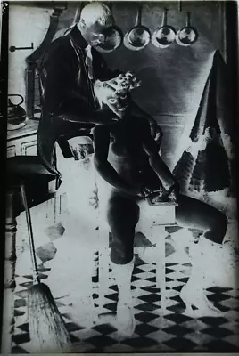 NU EROTICISM GLASS PHOTO NEGATIVE 15 X 10 BROTHEL EARLY 20th EROTIC • $94.74