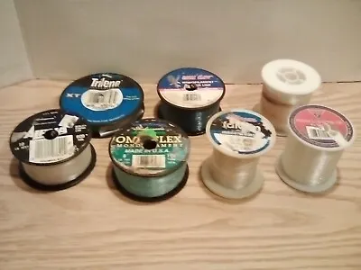 Mixed Lot Of 7 Various Brands Of Fishing Line. SEE PICS FOR DESCRIPTIONS • $4.12