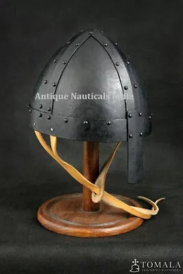 Medieval Viking Helmet Knight 18 Gauge Iran Norman Helmet • $65.65