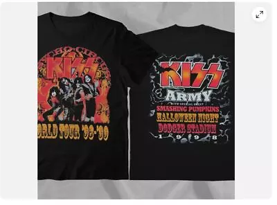 1998 KISS Alive Worldwide Tour Black Double Sided T-Shirt • $21.99