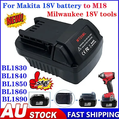$25.98 • Buy NEW Adapter For Makita 18V Battery Convert To Milwaukee 18V Tools M18 Battery