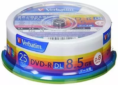 Mitsubishi Kagaku Media Verbatim DVD-R DL For Data 8.5GB 25 Disc DHR85HP25V1 • $68.59