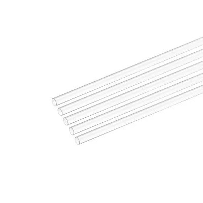 Plastic Pipe Rigid Tube Clear 0.16 (4mm) ID 0.2 (5mm) OD 9.6  (245mm) 5pcs • $7.45