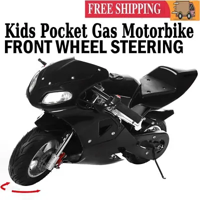 Dirt Bike Youth Kids Black Gas Powered Motorbike 49 2 Stroke Mini Motorcycle • $249.99