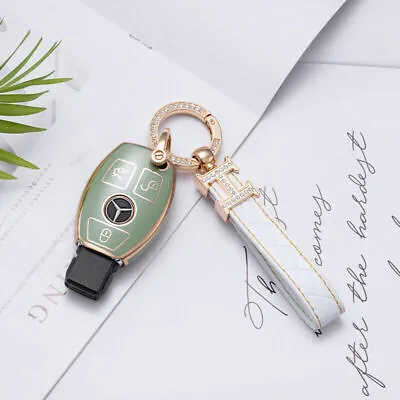 TPU Smart Car Key Fob Case Cover Keychain Holder Accessories For Mercedes-Benz • $14.99
