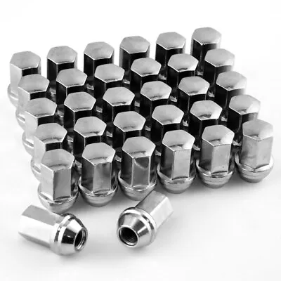 32PC Wheel Lug Nuts For Chevy Silverado GMC Sierra 2500 3500 HD Chrome R1 • $53.57