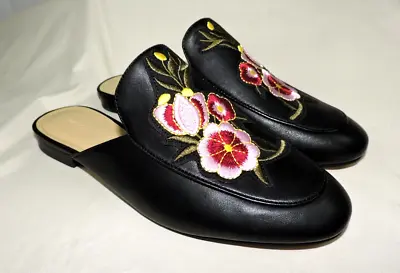 Marc Fisher Wrangler Shoes Women's Leather Embroidered Floral Mule Size 8 M US • $14.95
