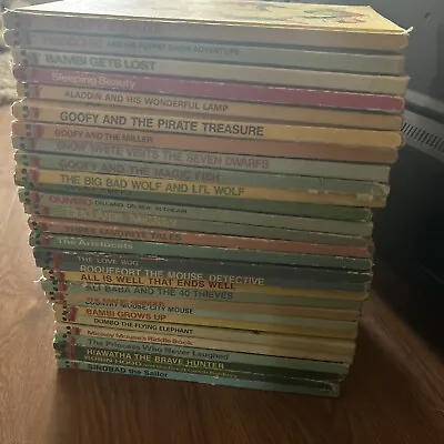 Lot Of 28 Disney  Wonderful World Of Reading   Vintage Books • $21