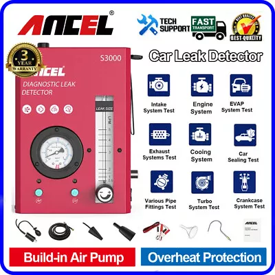 Auto EVAP Smoke Machine Diagnostic Tool Car Fuel Pipe Leak Detector Tester 2023 • £159