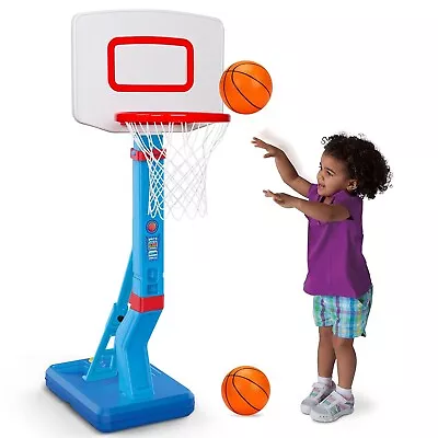 Toddler Basketball Hoop Indoor Mini Adjustable Poolside Basketball Goal With ... • $75.03