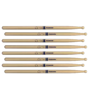 4 PACK Promark System Blue Marching Snare Drum Sticks DC50 • $66.99