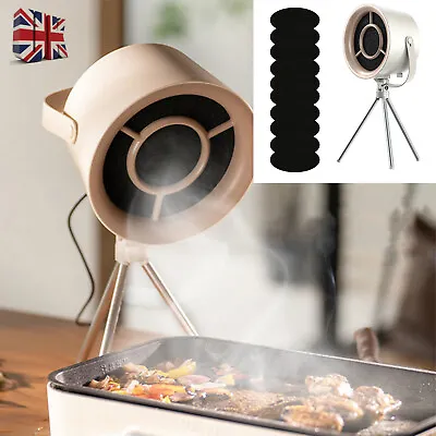 Desktop Cooker Hood Mini Household Portable Extractor Hood White With 3 Gears • £32.89