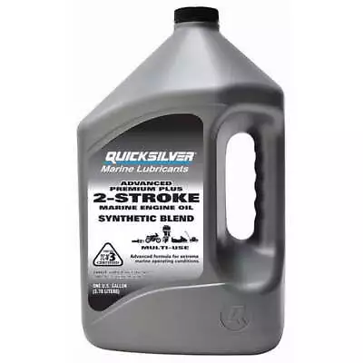 Quicksilver Premium Plus 2-Stroke Synthetic Blend Marine Oil - 1 Gallon • $31.94