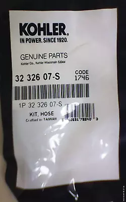 Kohler 32 326 07-S Fuel Pump Hose Kit GENUINE (7E1A) • $8