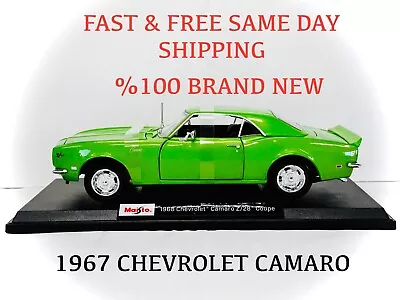 Maisto 1:18 Special Edition 1968 Chevrolet Camaro Z/28 Coupe Green Diecast-NEW • $44.99