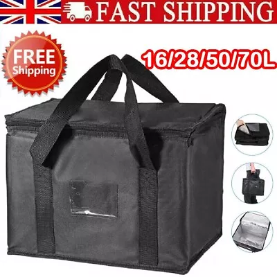 Uk Large Food Delivery Insulated Bags Pizza Takeaway Thermal Warm/cold Bag Ruck • £6.69