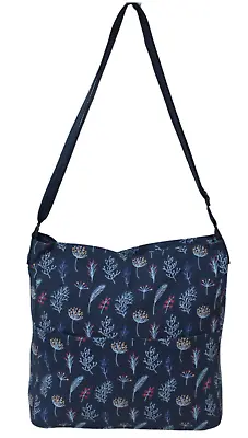 Women Large Canvas Floral Print Cross Body Beach Bag  Messenger Shoulder Bag • £9.99