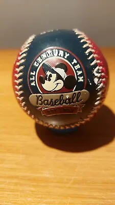 Disney Parks Mickey Mouse Baseball Steamboat Willie 1928 All Century Team Ball • £10