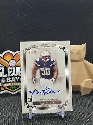 MANTI TE'O Rookie Auto 2013 Topps Museum Collection Silver Foil SP /55 (CBMH) • $13.99