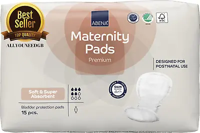 Maternity Pads Postpartum Eco-Friendly After Birth Breathable Fast Ship 15pcs • £7.46