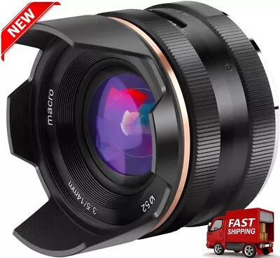 JINTU 14mm F3.5 Ultra Wide Angle Manual Focus Macro Prime Lens For Sony E-Mount • £76.99