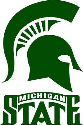 Michigan State Spartans Mascot Logo Corn Hole (Bag Toss) Vinyl Decals Set Of 2 • $21.99