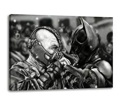 BANE BB4 BATMAN DARK KNIGHT CANVAS Wall Art Poster Print 30x20 CANVAS • £29.97