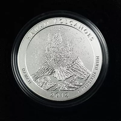 2012-P 25C 5oz ATB Silver Hawaii Volcanoes America The Beautiful National Parks • $430