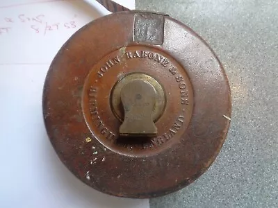 £25 • Buy Vintage John Rabone & Sons Tape Measure, 60ft, , 4 1/2  Diameter