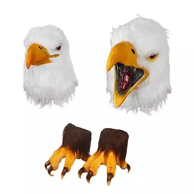 Hawk Masks Full Head Cover Eagle Mask For Masquerade Costume Halloween • £21.12