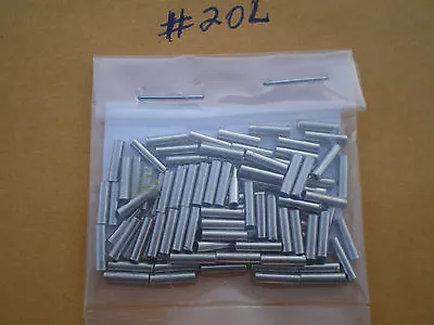 $10.99 • Buy 100 Wire Leader Thin Wall Crimp Sleeves Good For 5,10,15,20 Lbs. Test .050 I.d.