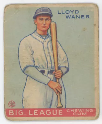 1933 Goudey L Waner Fair 689450 • $69