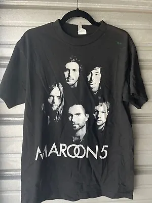 Maroon 5 2010 Tour Short Sleeve Tour Dates On Back Black T-Shirt Medium • $14.95