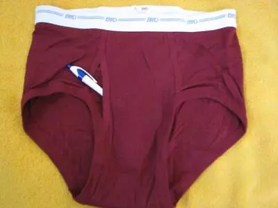 Vintage Underwear BVD Men's   Wide Red  Ribbed  Brief  Size 34-36 • $35