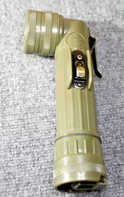 U.s Military Issue Angle Head Flashlight Fulton Mx-991/u Od Green U.s.a Made New • $19.97