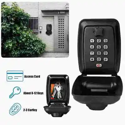 Password Key Lock Box Waterproof 12-Digit Combination Key Safe Metal Key Storage • $22.99