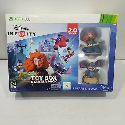 Microsoft Xbox 360 Disney Infinity Toy Box Starter Pack 2.0 Stitch & Merida NEW • $27