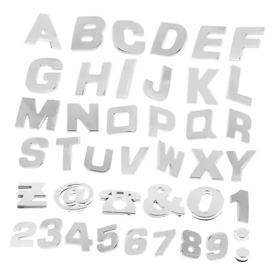 £2 • Buy Chrome Quality 3D Self-adhesive Letter Number Car Sticker For Home & Auto DIY